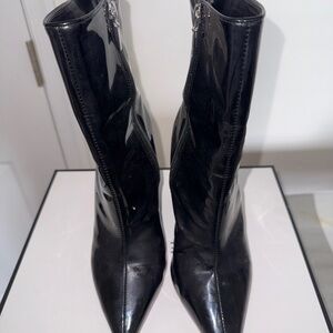 Schutz Patent Platform Wedge Boots